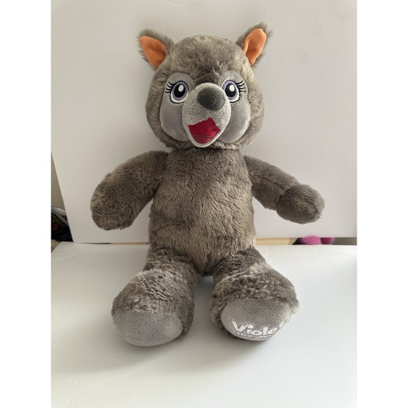 Build-A-Bear Other - Build A Bear Violet The Wolf 16" Plush Stuffed Animal Great Wolf Pack Purple